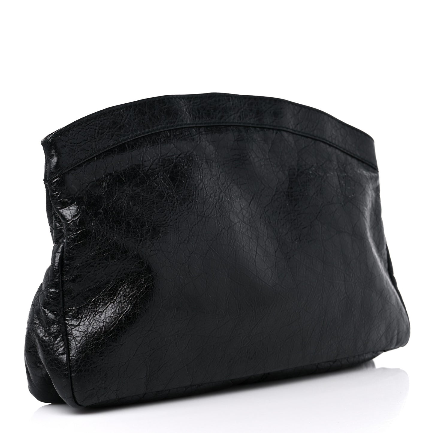 Agneau Giant 12 Gold Hardware Premier Clutch Black