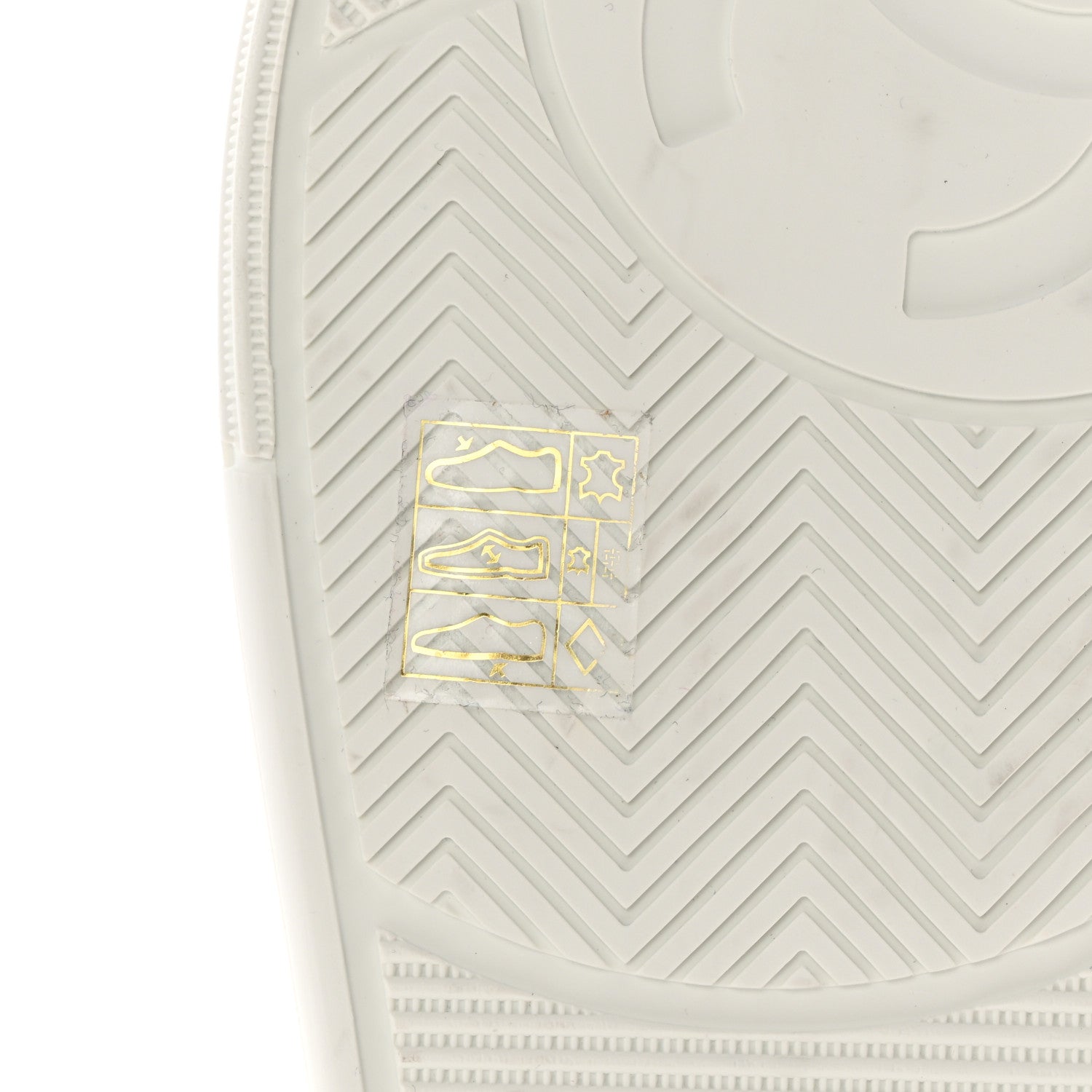 Chanel Calfskin CC Womens Sneakers 40 White 6 of 12