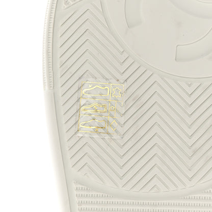 Chanel Calfskin CC Womens Sneakers 40 White 6 of 12