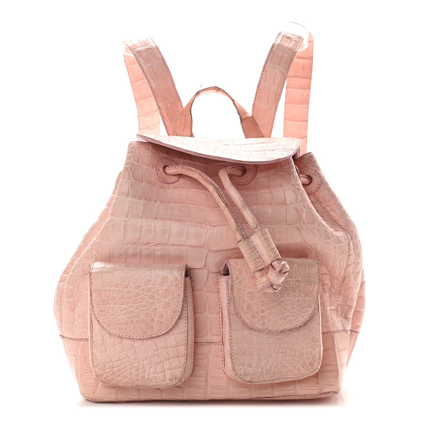 Crocodile Backpack Pink