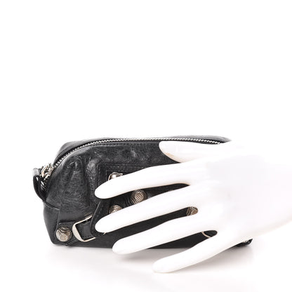Balenciaga Agneau Giant 12 Silver Hardware Pencil Case M Black 2 of 7