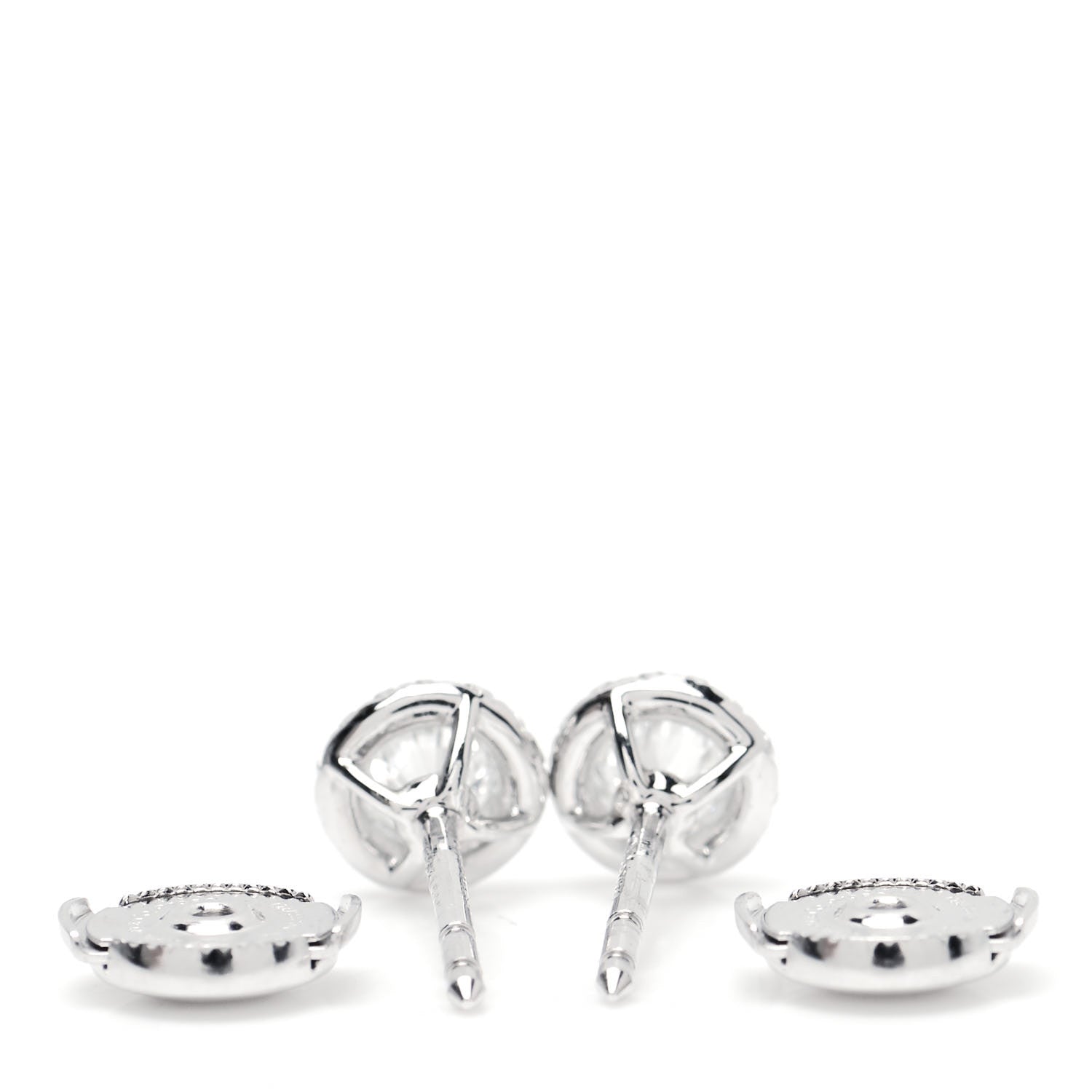 Tiffany Platinum Diamond .58ctw Soleste Earrings 5 of 5