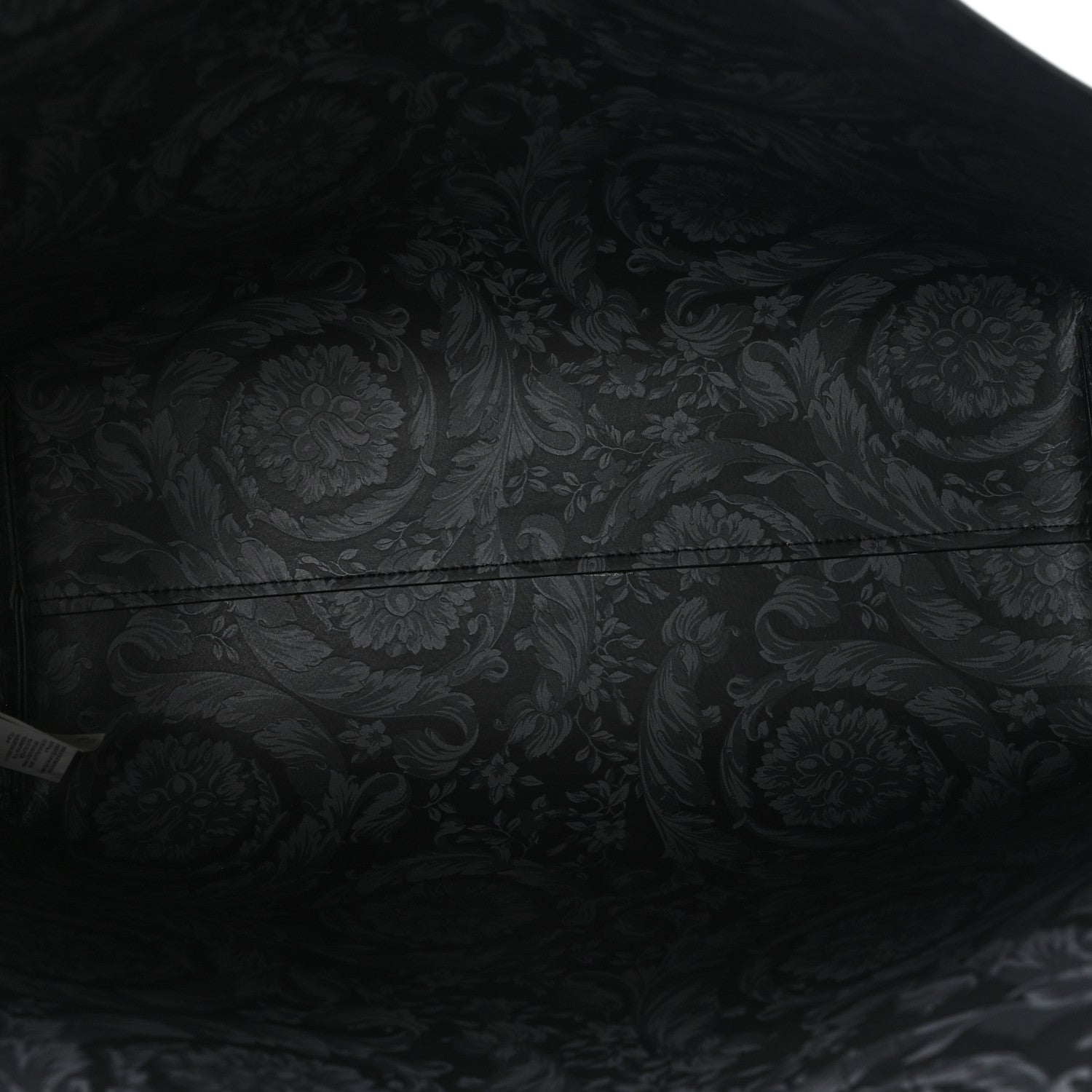 Versace Calfskin Virtus Tote Black 6 of 10