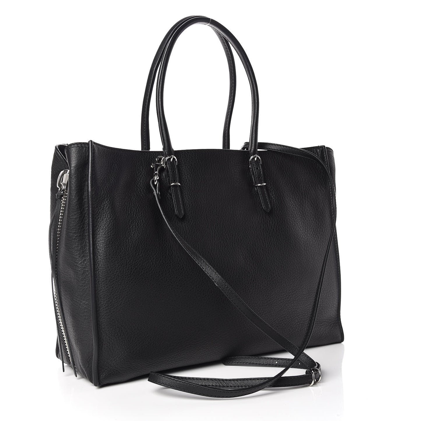 Veau Papier B4 Zip Around Tote Black