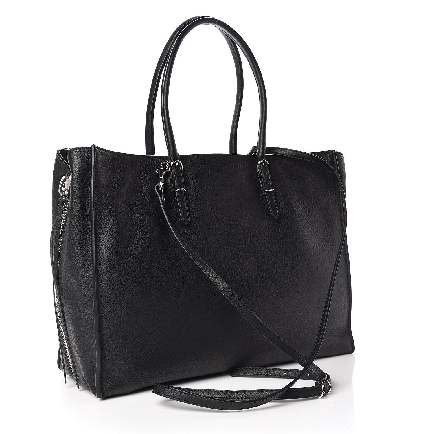 Balenciaga Veau Papier B4 Zip Around Tote Black 3 of 9