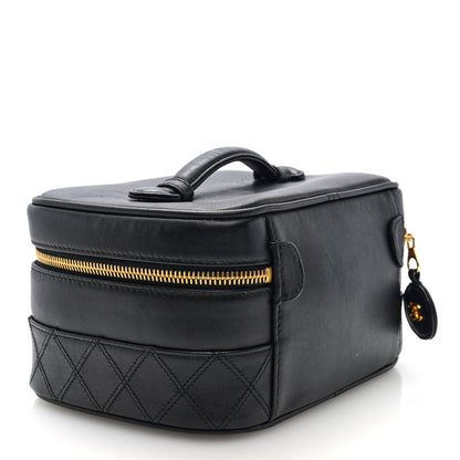 Chanel Lambskin Vanity Cosmetic Case Black 3 of 7