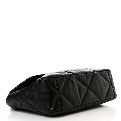 Chanel Lambskin Quilted Large Chanel 19 Flap Black 4 of 11