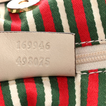 Gucci Monogram Medium New Britt Tote Off White 7 of 11