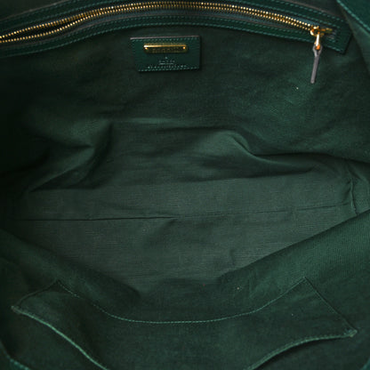 Gucci Cotton Textured Dollar Calfskin GG Monogram Floral Medium Gucci 100 Ophidia Tote Bag Beige Green Multicolor Vintage Green 5 of 9