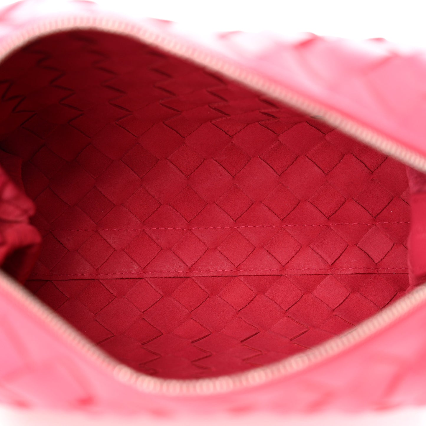 Nappa Intrecciato Small Loop Camera Bag Cranberry