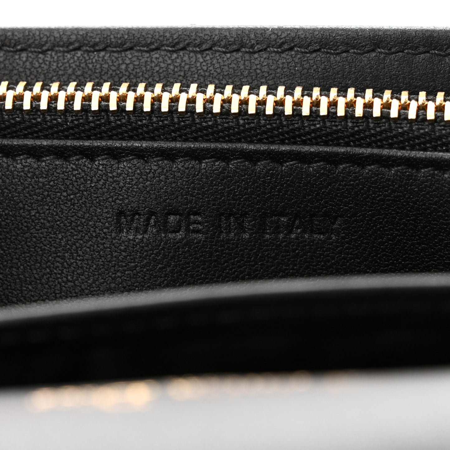Lambskin Cannage Miss Dior Chain Pouch Black