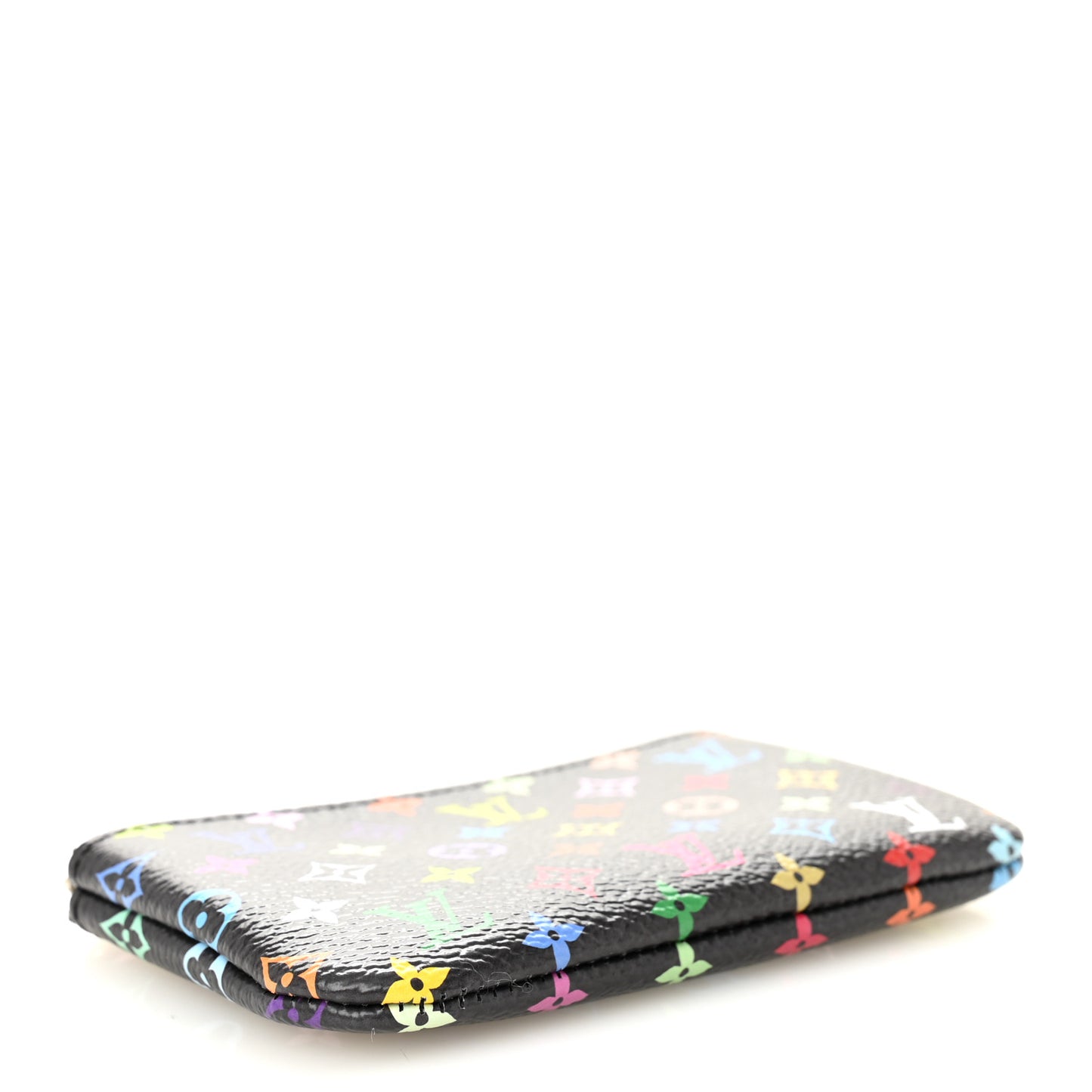 LV X TM Monogram Multicolor Key Pouch Black