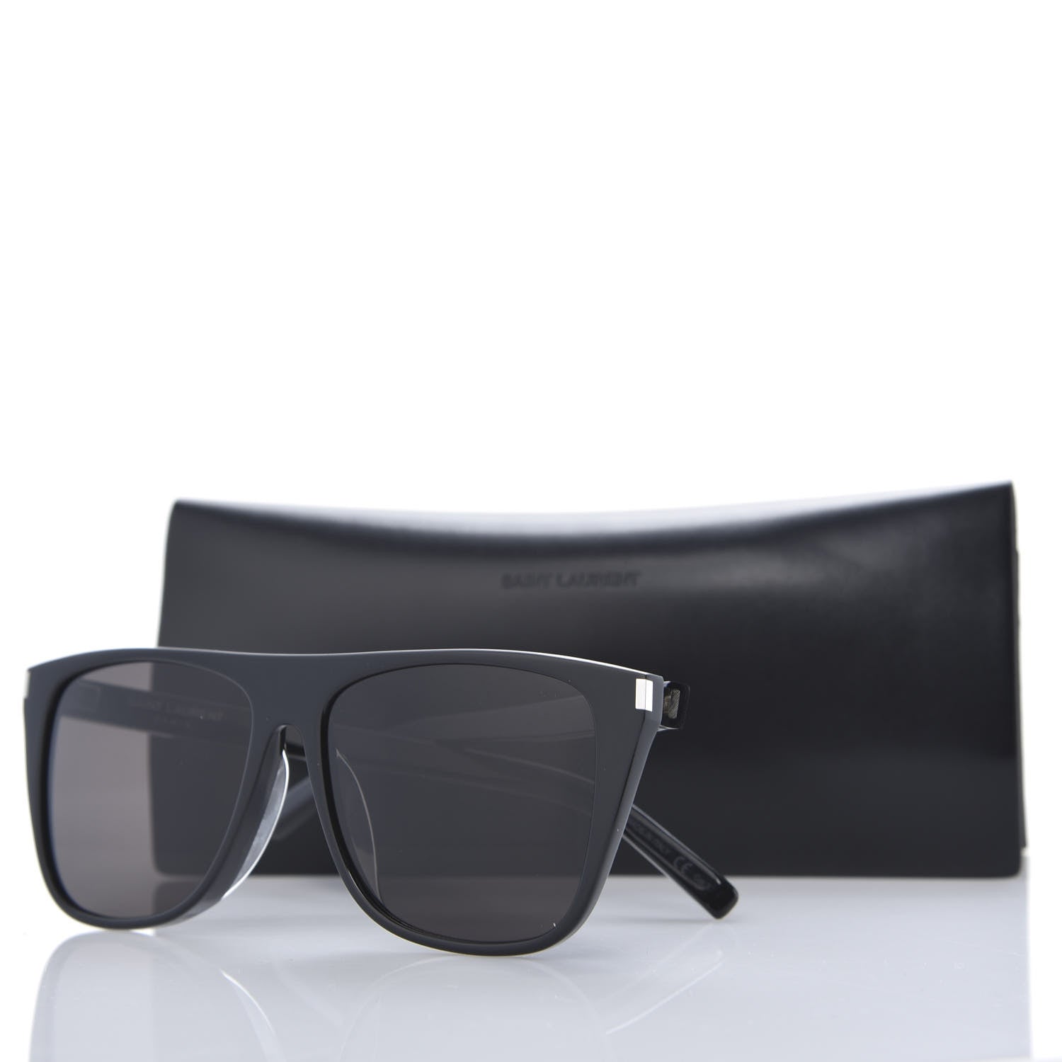 Saint Laurent Acetate SL1 Sunglasses Black 9 of 9
