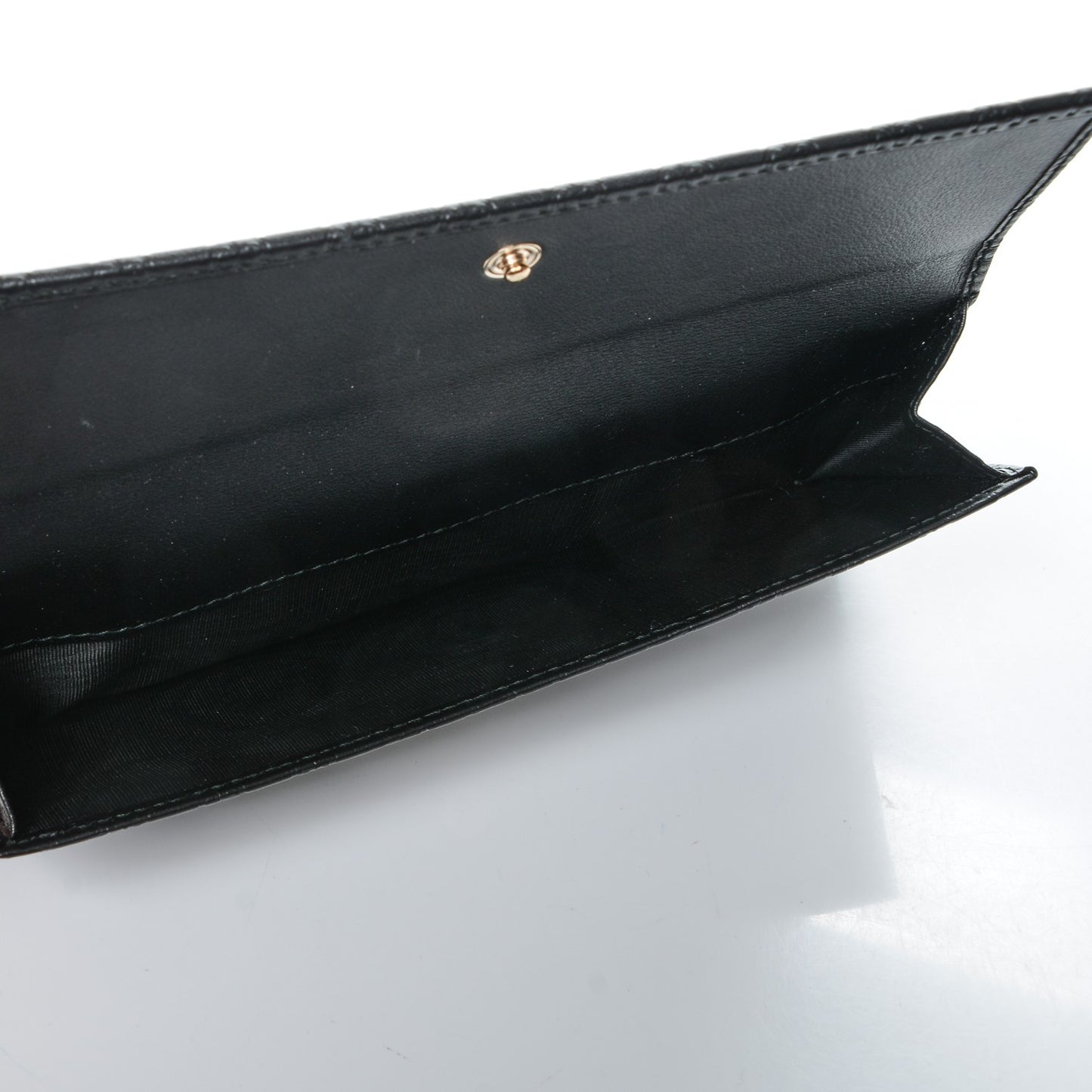 Microguccissima Continental Flap Wallet Black