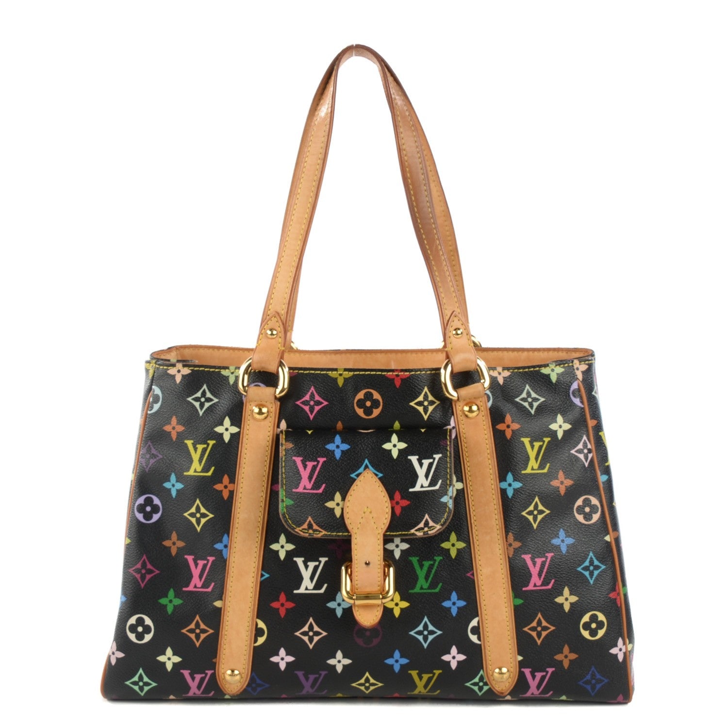 Louis Vuitton Monogram Multicolor Aurelia MM Black 1 of 12
