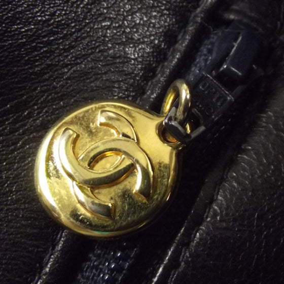 Chanel Lambskin Jumbo Shoulder Bag Black 10 of 11