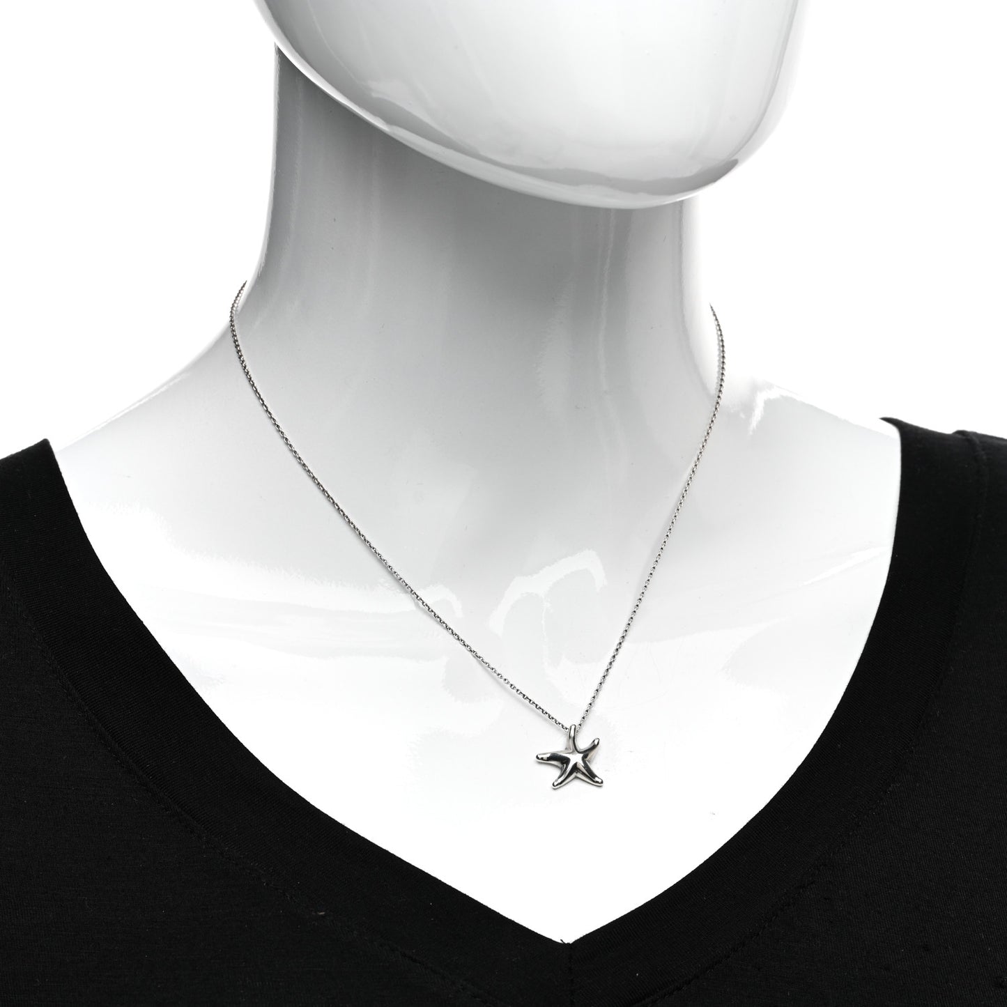 Sterling Silver 15mm Elsa Peretti Starfish Pendant Necklace