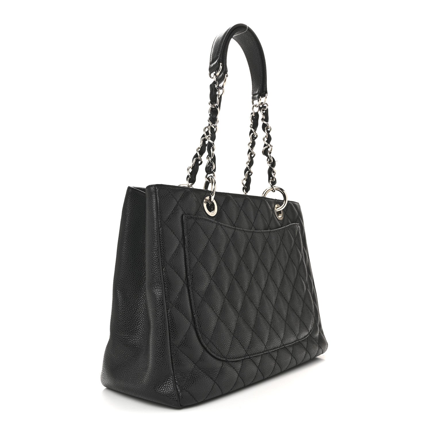 Chanel Caviar Quilted Grand Shopping Tote GST Black 3 of 15