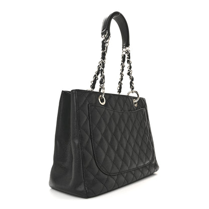 Chanel Caviar Quilted Grand Shopping Tote GST Black 3 of 15