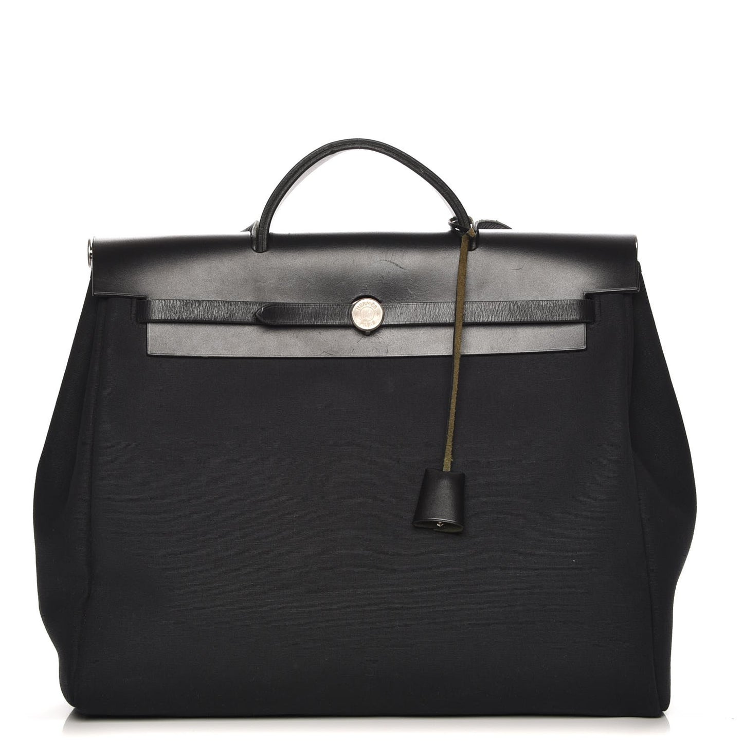 Toile Vache Calfskin Herbag 39 GM Black