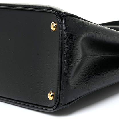 Prada Saffiano Medium Galleria Double Zip Tote Black 9 of 15