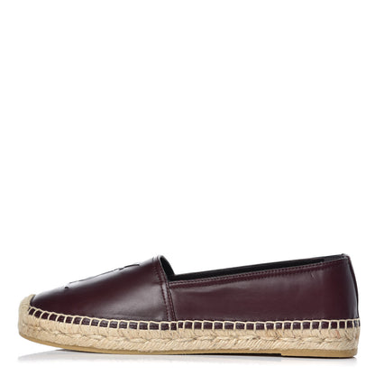 Saint Laurent Nappa Vendome Monogram Espadrilles 37 Barolo 1 of 9