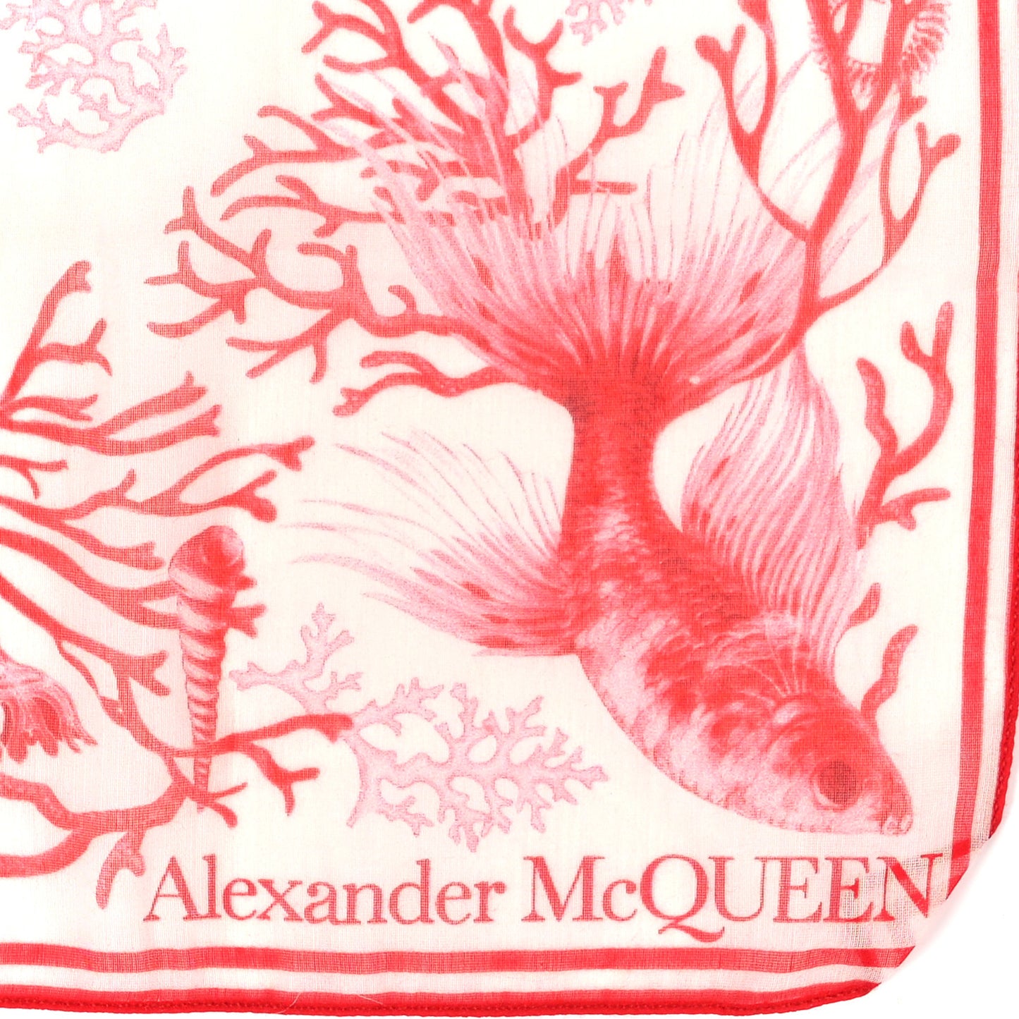 Modal Silk Under The Sea Scarf Coral