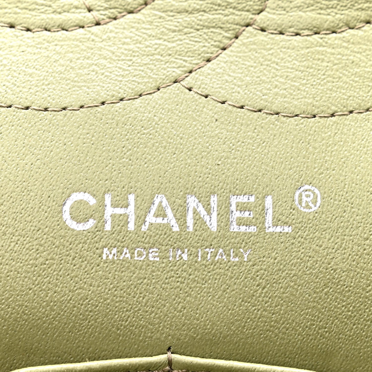 Chanel Striated Patent Quilted Jumbo Double Flap Green 6 of 10