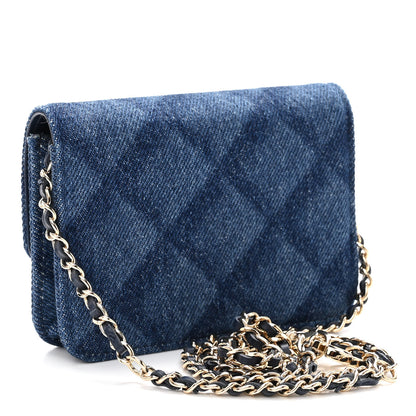 Chanel Denim Printed Belt Bag Dark Blue 3 of 10
