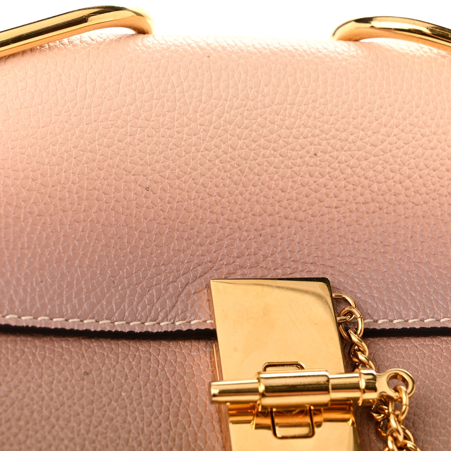 Chloe Grained Calfskin Lambskin Ombre Mini Drew Shoulder Bag 12 of 12