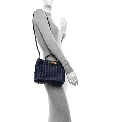 Bottega Veneta Nappa Intrecciato Small Andiamo Shoulder Bag Duke 2 of 9