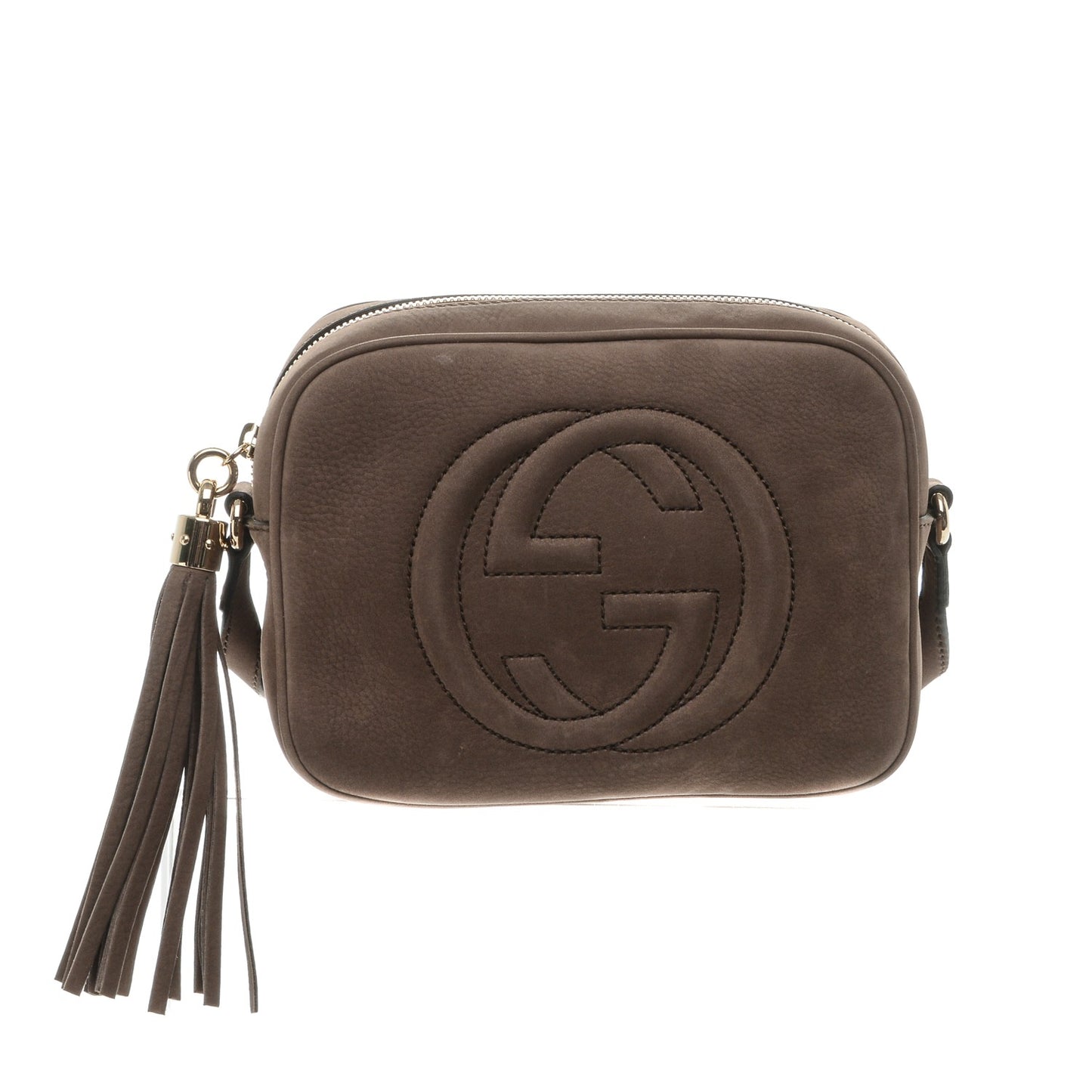 Vitello Range Small Soho Disco Bag Grey Field