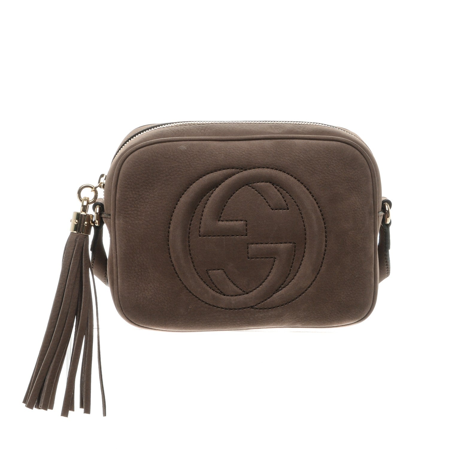Gucci Vitello Range Small Soho Disco Bag Grey Field 1 of 8