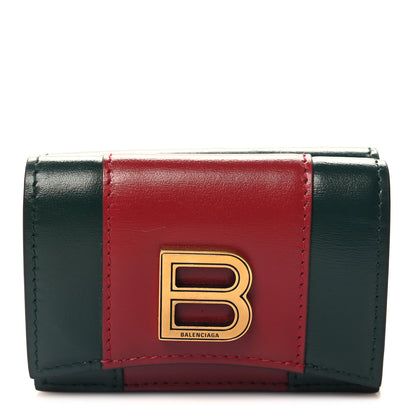 Gucci X Balenciaga Calfskin Web Card Case Wallet Beige Ebony 1 of 8
