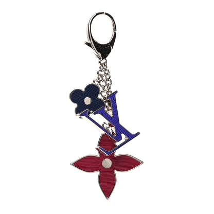 Louis Vuitton Fleur d'Epi Bag Charm Figue Fuchsia Indigo 2 of 3