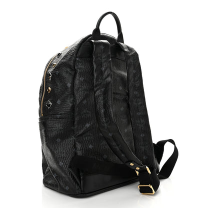MCM Visetos Studded Medium Stark M Backpack Black 3 of 9