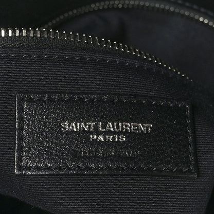 Saint Laurent Lambskin Quilted Small Loulou Puffer Monogram Chain Satchel Black 6 of 9