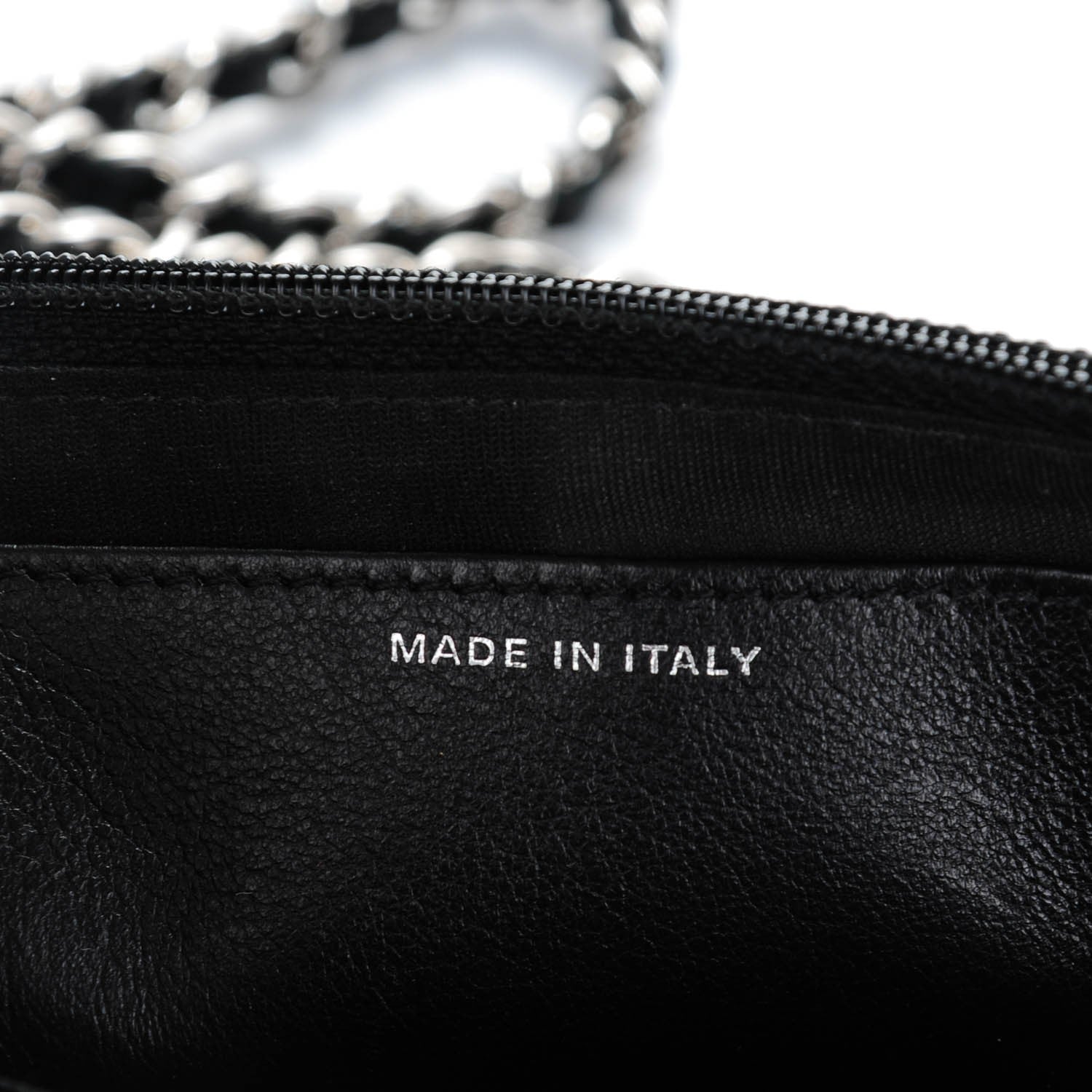 Chanel Caviar Half Moon Wallet On Chain WOC Black 7 of 8