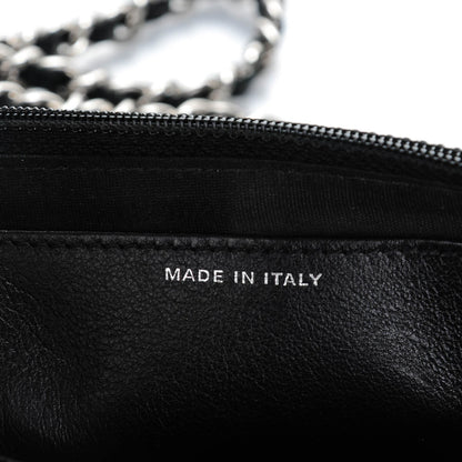 Chanel Caviar Half Moon Wallet On Chain WOC Black 7 of 8