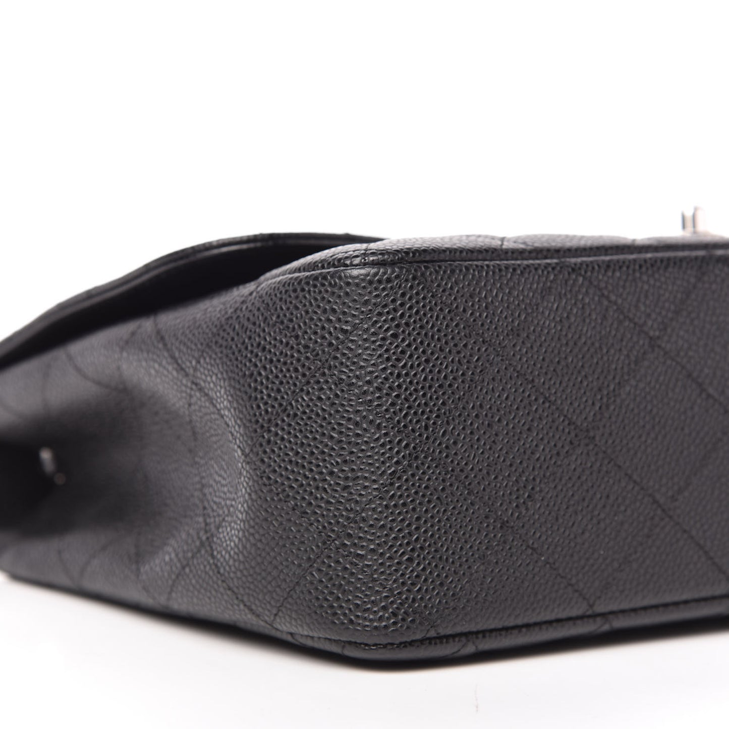 Caviar Quilted Jumbo Single Flap Black