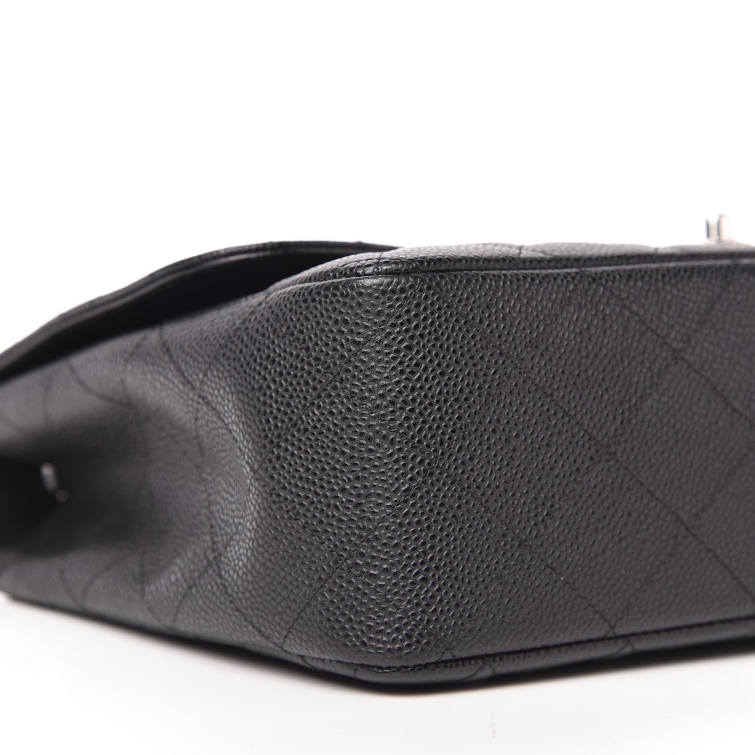 Chanel Caviar Quilted Jumbo Single Flap Black 6 of 11