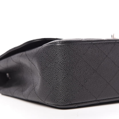 Chanel Caviar Quilted Jumbo Single Flap Black 6 of 11