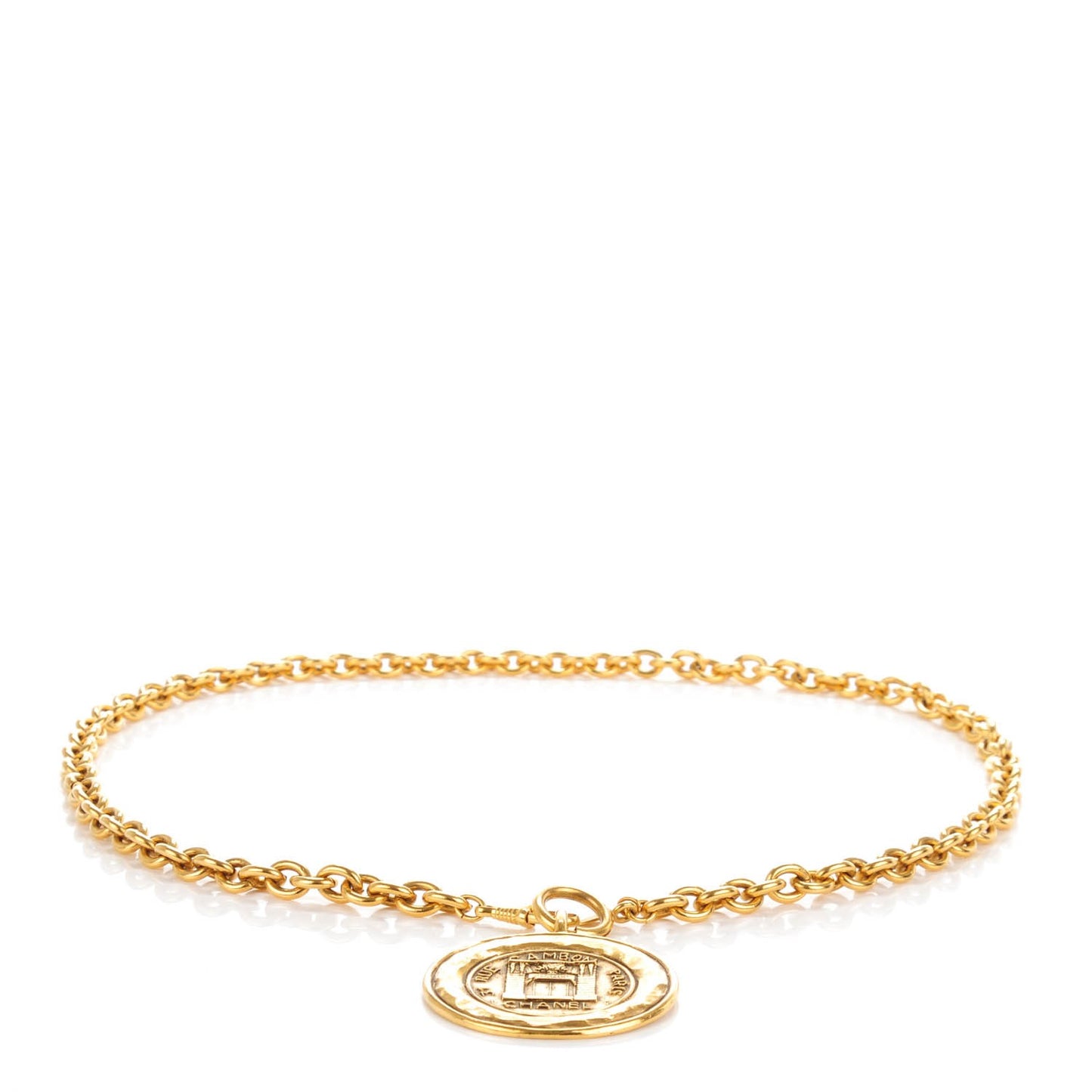 Chain 31 Rue Cambon Medallion Belt Gold
