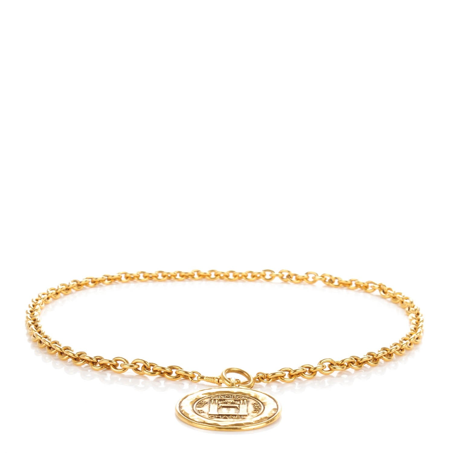 Chanel Chain 31 Rue Cambon Medallion Belt Gold 1 of 6
