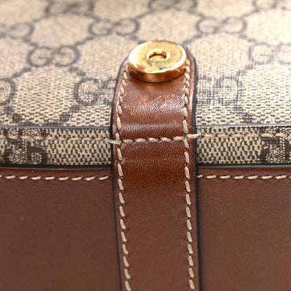 Gucci GG Supreme Monogram Small Messenger Shoulder Bag Beige Cuir 14 of 14