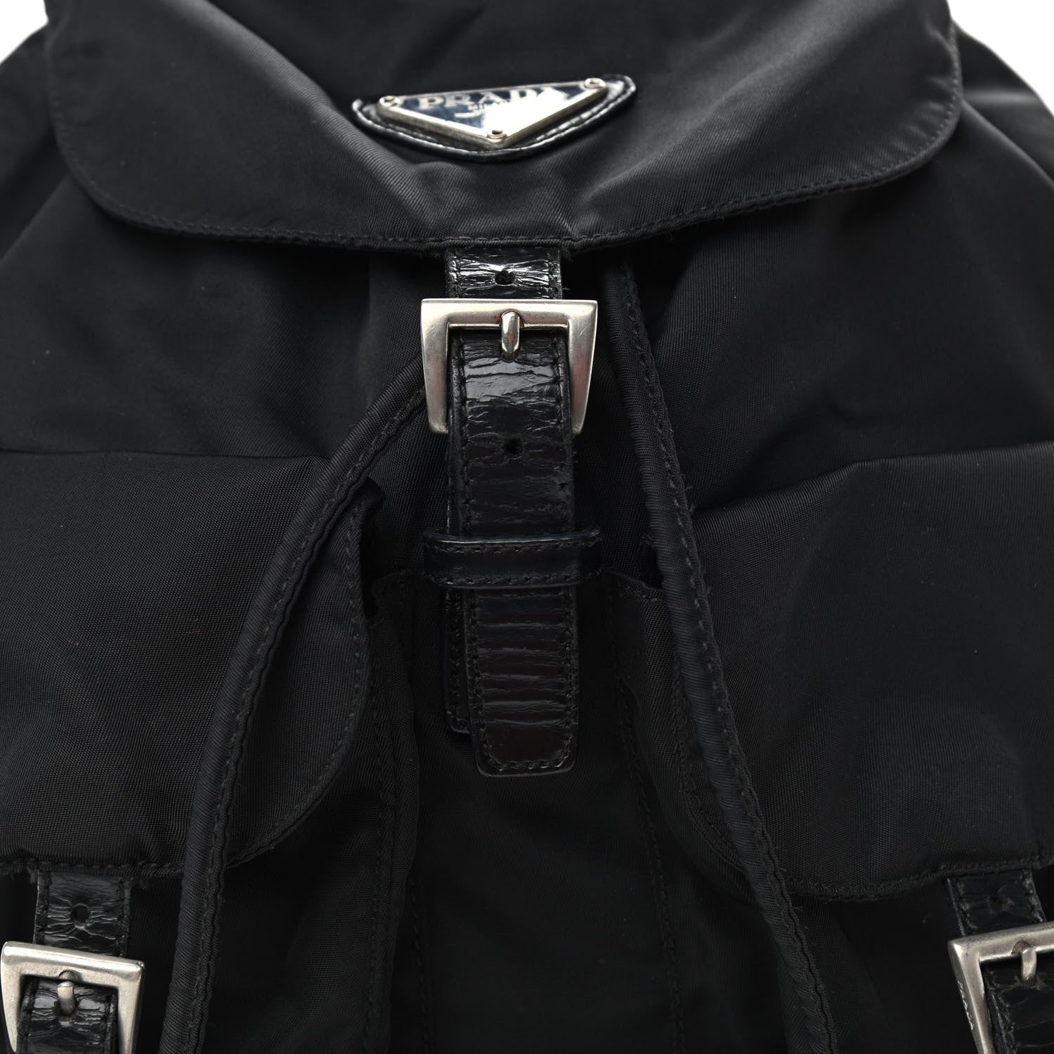 Prada Nylon Vela Medium Backpack Black 6 of 12