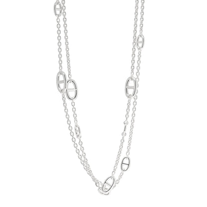 Hermes Sterling Silver Farandole Necklace 120 1 of 4