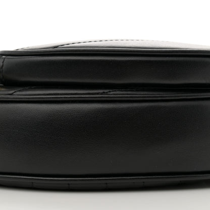 Gucci Calfskin Matelasse Diagonal Mini Interlocking G Heart Shoulder Bag Black 9 of 11