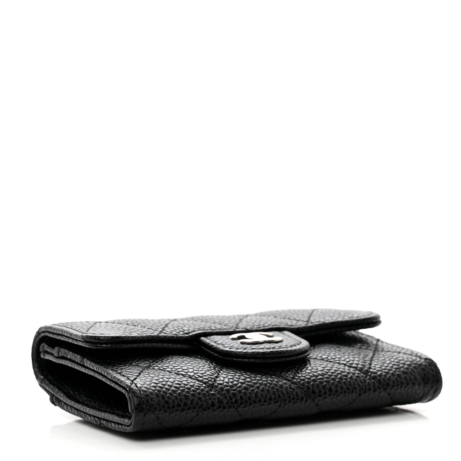 Chanel Caviar Quilted Flap Card Holder Black 4 of 9