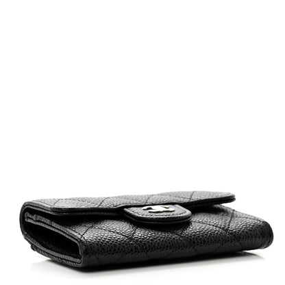 Chanel Caviar Quilted Flap Card Holder Black 4 of 9